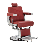 Profesionali barberio kėdė kirpykloms ir barbershopams GABBIANO VISIONERIO, raudonos spalvos