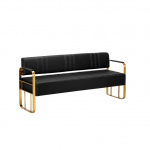 GABBIANO profesionali laukiamojo sofa kirpykloms ir grožio salonams AVILA, juodos spalvos