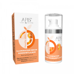 APIS PEACH SKIN skaistinamasis serumas su vitaminu C ir hialurono rūg&scaron;timi, 15 ml