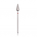 Profesionalus deimantinis frezos antgalis ROUNDED CONE RED
