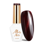 MOLLY NAILS CAT EYE RED ilgalaikis hibridinis nagų lakas, 8g NR. 238