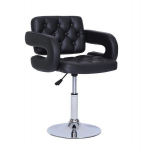 Meistro kėdutė grožio salonams bei kosmetologams HC8403N juodas eko oda