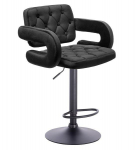 Profesionali kėdė makiažo specialistams HC8403W, juodos spalvos veliūras