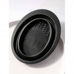 Silikoninė vonelė makiažo &scaron;epetėliams plauti BLACK OVAL