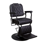 Profesionali barberio kėdė kirpykloms bei grožio salonams BRAVO, juodos spalvos