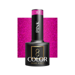 OCHO NAILS ilgalaikis hibridinis nagų lakas manikiūrui PINK 312, 5 g.