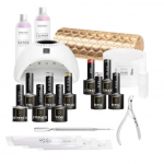 OCHO NAILS 3 gelinio lakavimo rinkinys su UV nagų lempa