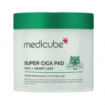 MEDICUBE SUPER CICA TONER PAD dvipusiai tonizuojantys veido padeliai su azijinės centelės ekstraktu, 70 vnt