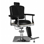 Profesionali barberio kėdė kirpykloms ir grožio salonams SM180, juodos spalvos