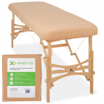 Profesionalus masažinės lovos užvalkalas 70-75/180-185 cm, smėlio spalvos
