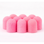 PODO ALLEMED profesionalūs vienkartiniai pedikiūro antgaliai, 13 mm, #180, 10 vnt. PINK