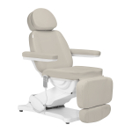Profesionali elektrinė kosmetologinė kėdė - gultas SILLON CLASSIC 3 varikliai, smėlio spalvos