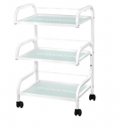 GIOVANNI CLASSIC TYP 1014 profesionalus kosmetologinis vežimėlis, baltos spalvos