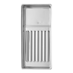 STALEKS PRO nerūdijančio plieno stačiakampis indas procedūroms ir įrankiams susidėti