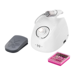 Profesionali elektrinė freza EXO POWER + H200, baltos spalvos