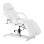 SILLON 210 profesionali hidraulinė pedikiūro kėdė su supimo funkcija, baltos spalvos