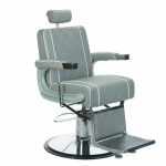 Profesionali barberio kėdė kirpykloms ir grožio salonams ODYS BH-31825M, &scaron;viesiai pilka spalva