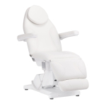 Profesionalus elektrinis gultas-lova kosmetologams SILLON BASIC, 3 variklių, baltos spalvos