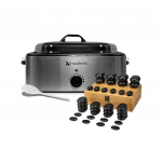 Profesionalus masažo akmenų komplektas &scaron;ildytuvas 17l + akmenys 36 vnt. + samtis