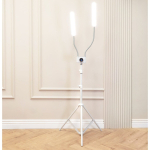 Profesionali makiažo ir blakstienų lempa kosmetologams bei grožio salonams DUO STAR LASH PRO su valdymo pultu, balta