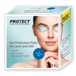 PROTECT-LASERSCHUTZ vienkartiniai apsauginiai akių padeliai lazerio, LED ir IPL procedūroms, 25 poros