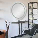 Makiažo konsolė be LED ap&scaron;vietimo, su lentyna