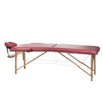 Profesionalus sulankstomas masažo stalas BS-523, bordo spalvos