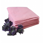 Vienkartinis užvalkalas kosmetologinei lovai su guma PINK 90 cm x 200 cm (10 vnt.)