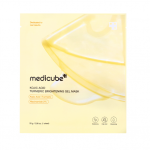 MEDICUBE KOJIC ACID TURMERIC BRIGHTENING GEL MASK skaistinanti hidrogelinė veido kaukė, 1 vnt