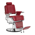 Profesionali barberio kėdė kirpykloms ir grožio salonams GABBIANO ROYAL X, raudonos spalvos