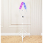 Profesionali makiažo ir blakstienų lempa kosmetologams ir grožio salonams DUO STUDIO COLOR su valdymo pultu, balta