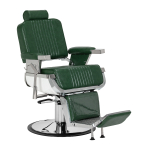 Profesionali barberio kėdė kirpykloms ir grožio salonams GABBIANO ROYAL X, žalios spalvos