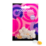 STALEKS keičiami abrazyvai podo diskui PODODISC XS EXPERT 240 gr, 50 vnt