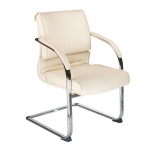 Konferencijų kėdė CorpoComfort BX-3339B, kreminės spalvos