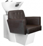 Profesionali kirpyklos plautuvė HAMBURG, rudos spalvos