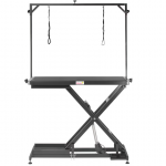 Profesionalus gyvūnų kirpimo stalas Blovi Callisto valdomas elektra, 125x65cm., juodos spalvos