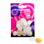 STALEKS keičiami abrazyvai podo diskui PODODISC S EXPERT 240 gr, 50 vnt
