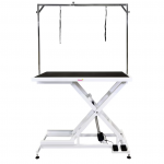 Profesionalus gyvūnų kirpimo stalas Blovi Callisto valdomas elektra, 125x65cm., juodos spalvos