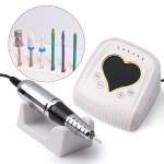 Profesionali elektrinė nagų freza manikiūro darbams M16 68W, kreminės spalvos