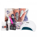 MOLLYLAC gelinio lakavimo rinkinys su UV/LED manikiūro lempa