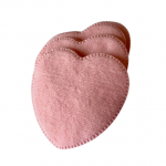 Vienkartiniai vatos diskeliai HEARTS PINK, 50 vnt.