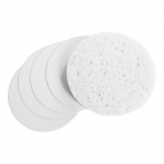 Presuotos kempinėles makiažo valymui WHITE, 10 vnt.