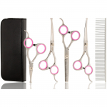 GEPARD profesionalus kirpėjo žirklių rinkinys su dėklu 6IN1