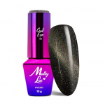 MOLLYLAC CAT EYE FLASHING MAGIC ilgalaikis hibridinis nagų lakas, 10g NR. 156