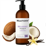 BEAUTIONA profesionalus masažinis aliejus COCONUT-VANILLA, 500 ml