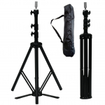 Stovas tvirtinti galvas mokymams STAT-19 SUPERIOR, juodos spalvos