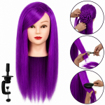 Profesionali galva mokymams IZA PURPLE 60cm, terminiai plaukai