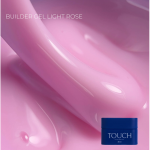 TOUCH NAILS hibridinė nagų lako bazė ilgalaikiam manikiūrui COVER BASE, 30 ml (Light rose)