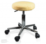 Frotinis meistro kėdutės užvalkalas kreminės spalvos