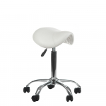 Profesionali meistro kėdė-balnas kosmetologams BD-9909, baltos spalvos